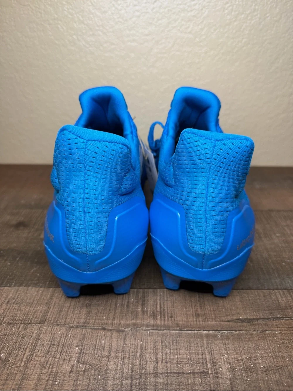 Adidas UltraBoost Cleats “Solar Blue” - Size 10.5 Men.